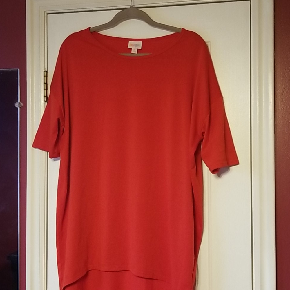 LulaRoe Medium Irma Solid Red!